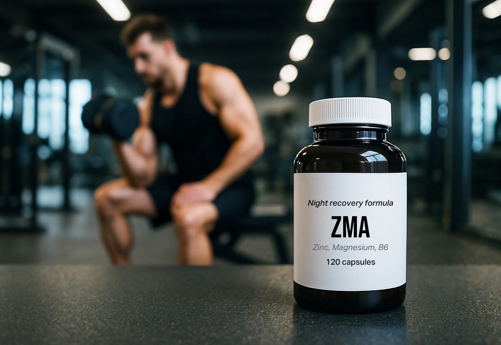 zma-and-testosterone-zma-supplement-bottle-with-blurred-muscular-man-working-out-in-background