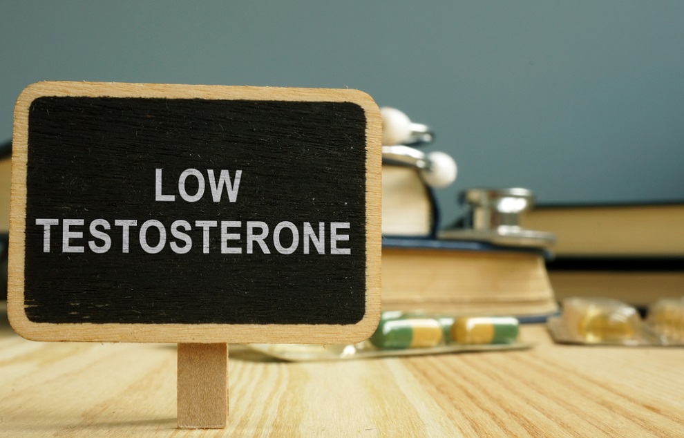 antioxidants-and-hormonal-health-low-testosterone-written-on-blackboard-on-wooden-surface